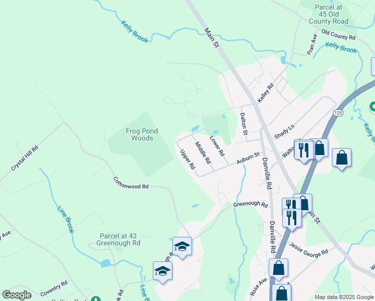 map of restaurants, bars, coffee shops, grocery stores, and more near 7 Upper Road in Plaistow