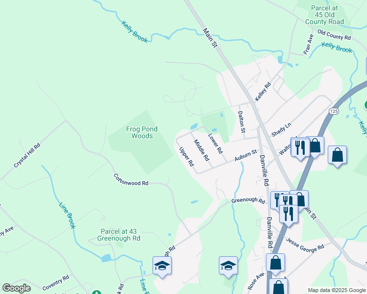 map of restaurants, bars, coffee shops, grocery stores, and more near 7 Upper Road in Plaistow