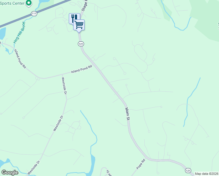 map of restaurants, bars, coffee shops, grocery stores, and more near 169 Main Street in Atkinson