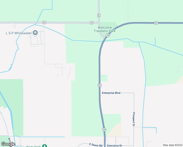 map of restaurants, bars, coffee shops, grocery stores, and more near N309 Wisconsin 59 in Whitewater
