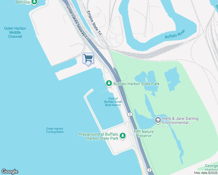 map of restaurants, bars, coffee shops, grocery stores, and more near 1111 Fuhrmann Boulevard in Buffalo