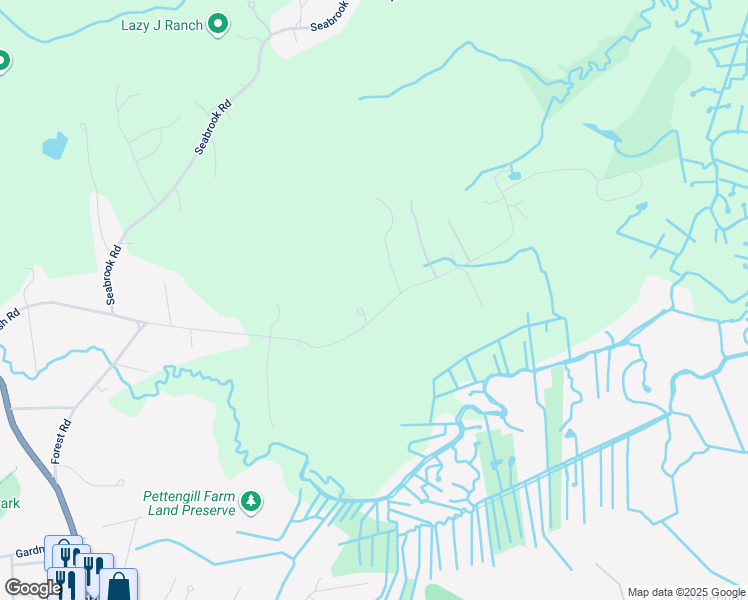 map of restaurants, bars, coffee shops, grocery stores, and more near 68 Forest Road in Salisbury