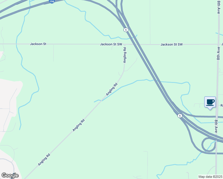 map of restaurants, bars, coffee shops, grocery stores, and more near 1513-1595 Angling Road in Hudsonville