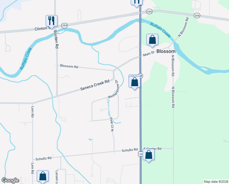 map of restaurants, bars, coffee shops, grocery stores, and more near 39 Wetherstone Drive in West Seneca