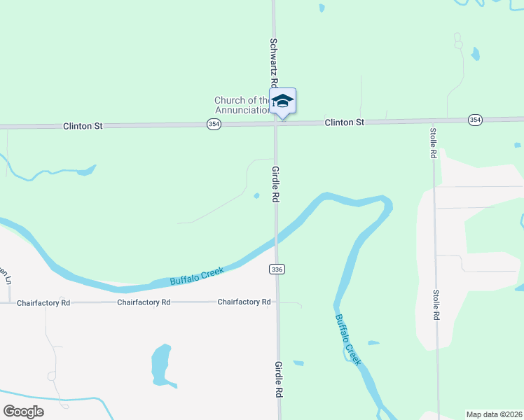 map of restaurants, bars, coffee shops, grocery stores, and more near 2780 Girdle Road in Elma