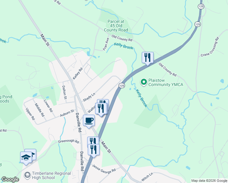 map of restaurants, bars, coffee shops, grocery stores, and more near 174 Plaistow Road in Plaistow