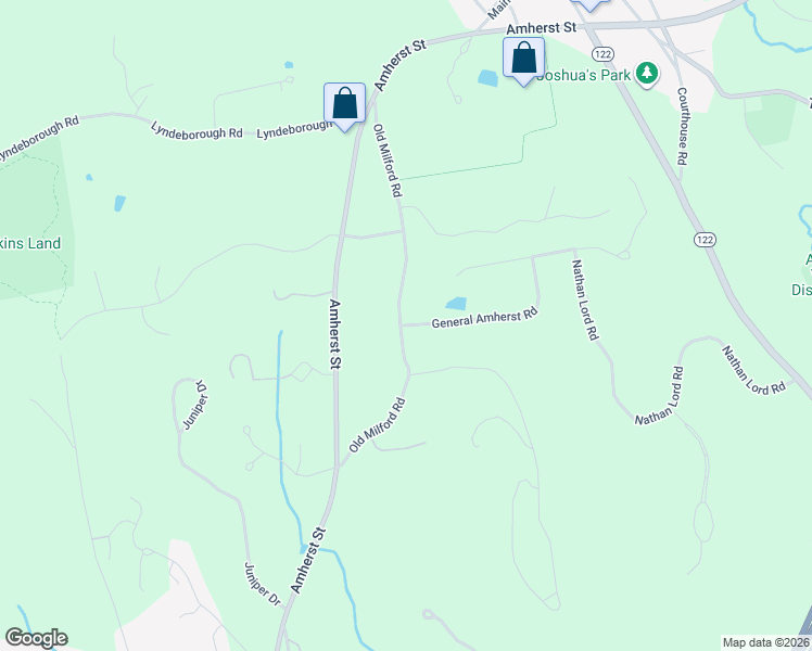 map of restaurants, bars, coffee shops, grocery stores, and more near 12 General Amherst Road in Amherst