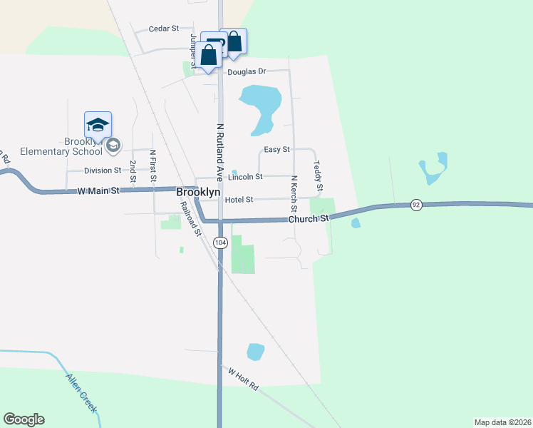 map of restaurants, bars, coffee shops, grocery stores, and more near 210 Wisconsin 92 Trunk in Brooklyn