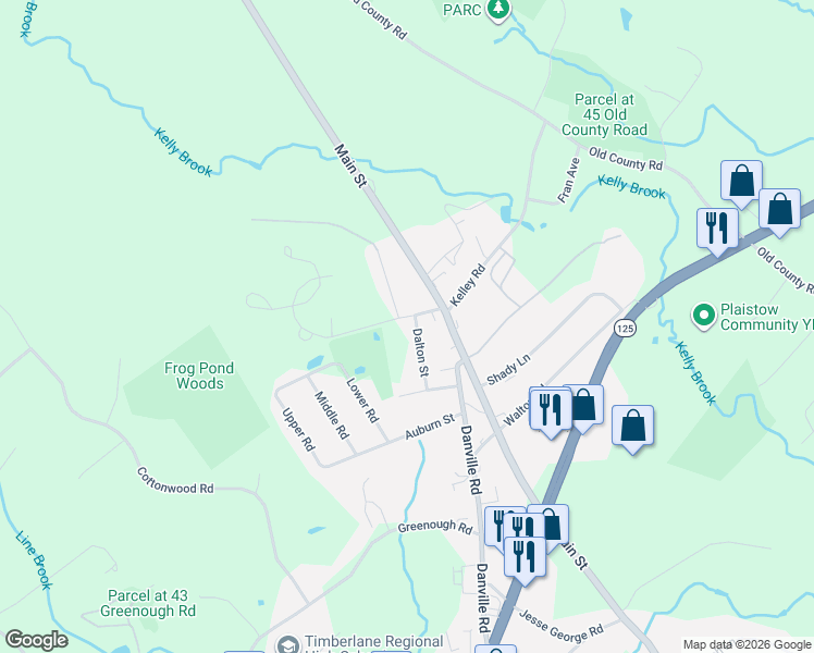 map of restaurants, bars, coffee shops, grocery stores, and more near 1 Lynwood Street in Plaistow