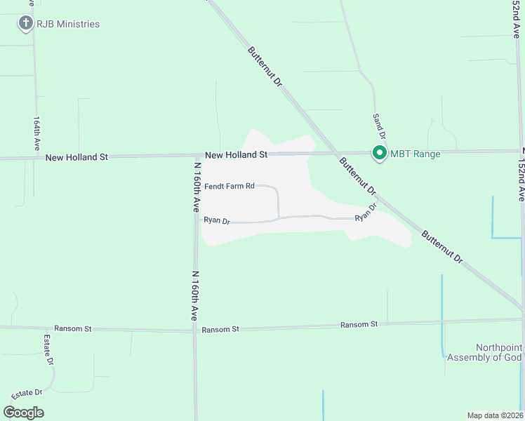 map of restaurants, bars, coffee shops, grocery stores, and more near 15772 Fendt Farm Road in Holland