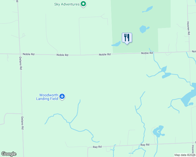 map of restaurants, bars, coffee shops, grocery stores, and more near 3825 Noble Road in Oakland County