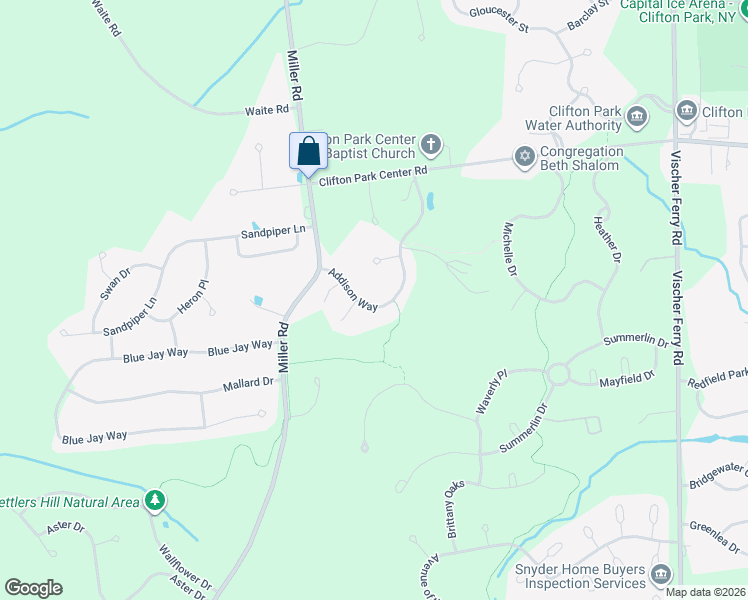 map of restaurants, bars, coffee shops, grocery stores, and more near 16 Addison Way in Rexford