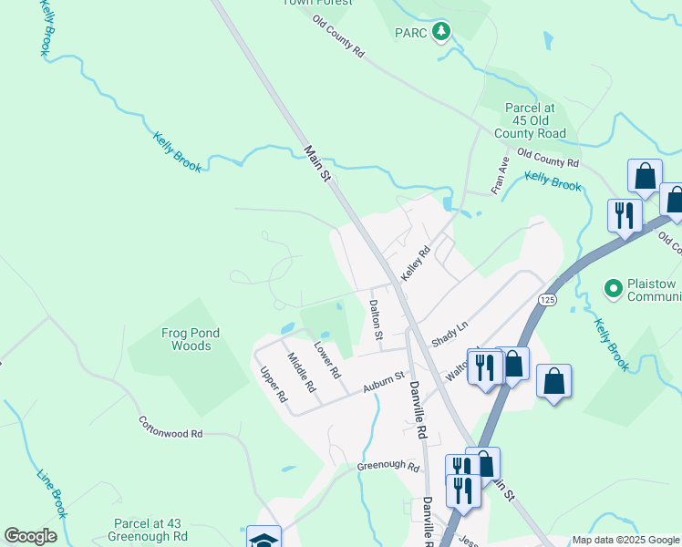 map of restaurants, bars, coffee shops, grocery stores, and more near 4 Lynwood Street in Plaistow