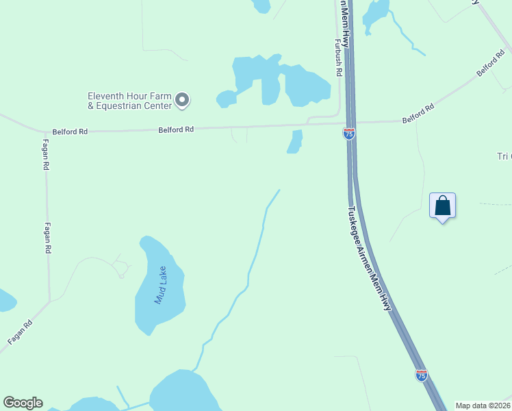 map of restaurants, bars, coffee shops, grocery stores, and more near 5300 Belford Road in Holly