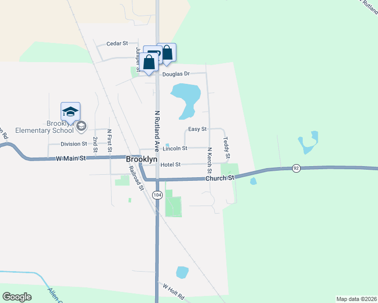 map of restaurants, bars, coffee shops, grocery stores, and more near 215 Hotel Street in Brooklyn