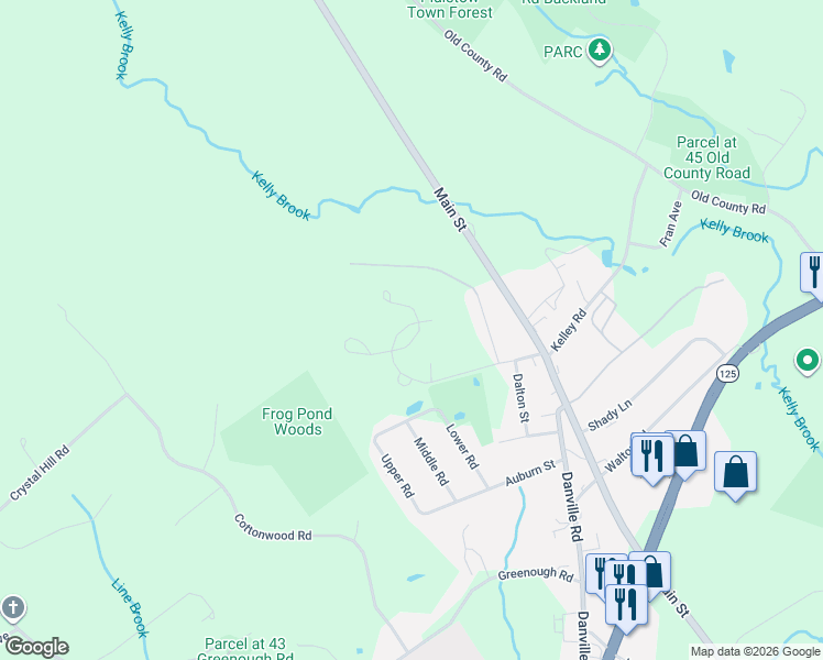 map of restaurants, bars, coffee shops, grocery stores, and more near 15 Culver Street in Plaistow