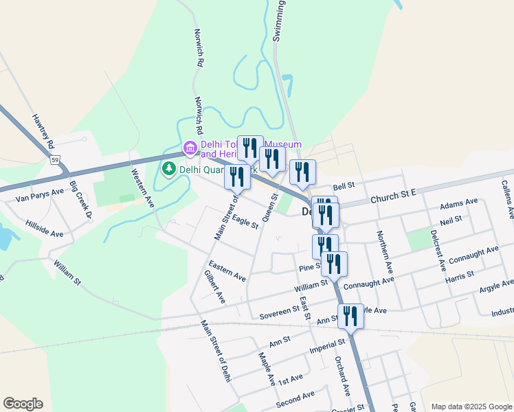 map of restaurants, bars, coffee shops, grocery stores, and more near in Delhi