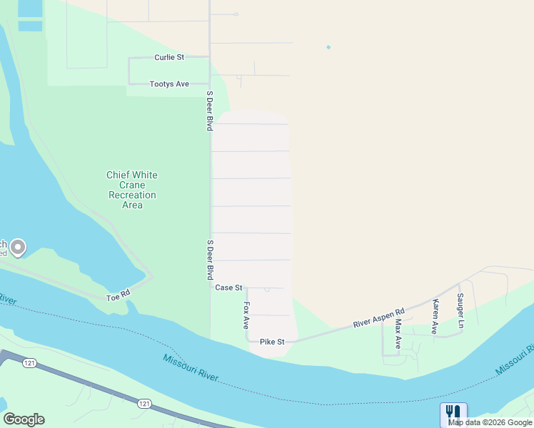 map of restaurants, bars, coffee shops, grocery stores, and more near 100-198 Richard Street in Yankton