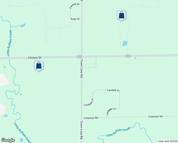 map of restaurants, bars, coffee shops, grocery stores, and more near 791 Town Line Road in Erie County