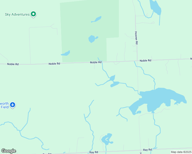 map of restaurants, bars, coffee shops, grocery stores, and more near 3371 Noble Road in Oakland County