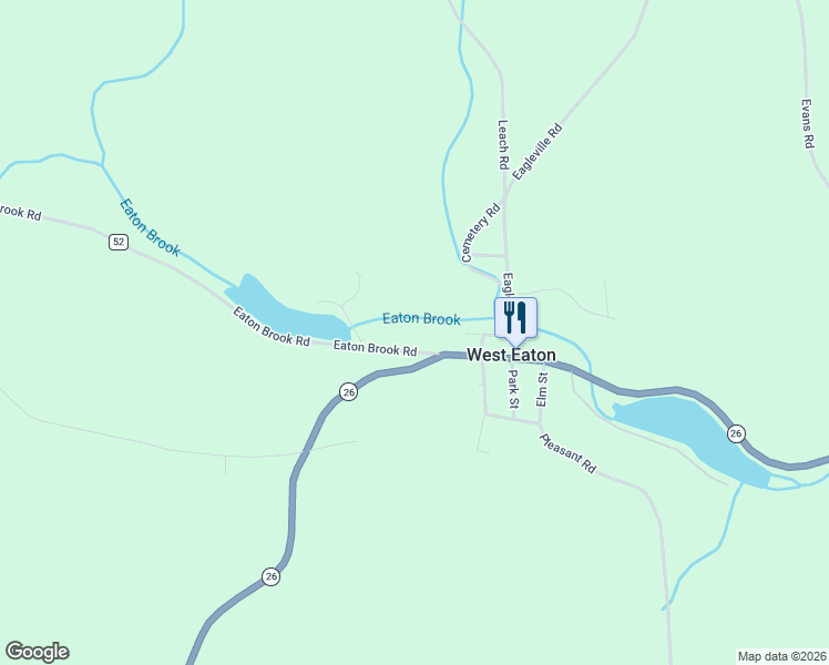 map of restaurants, bars, coffee shops, grocery stores, and more near 5281 Eaton Brook Road in Eaton