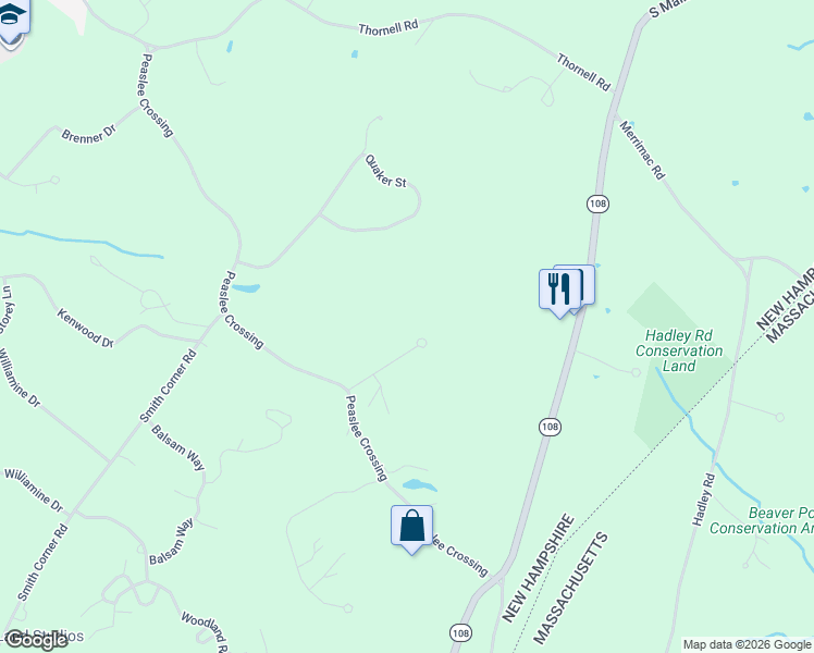 map of restaurants, bars, coffee shops, grocery stores, and more near 10 Zoe Lane in Newton