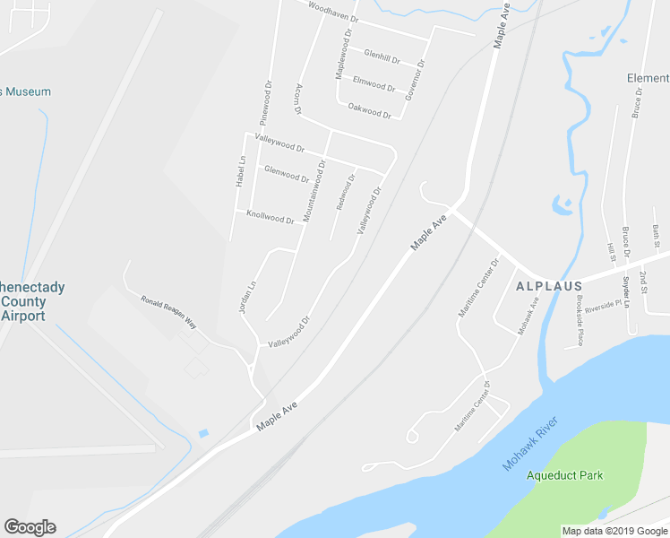 map of restaurants, bars, coffee shops, grocery stores, and more near 55 Valleywood Drive in Schenectady