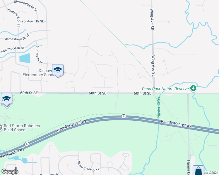 map of restaurants, bars, coffee shops, grocery stores, and more near 2749 Sage Wing Drive in Kentwood