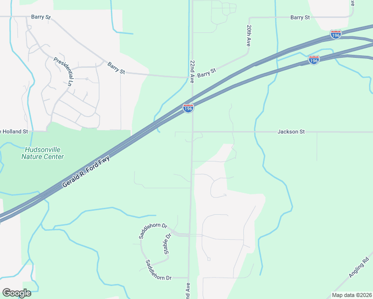 map of restaurants, bars, coffee shops, grocery stores, and more near 4745 22nd Avenue in Hudsonville