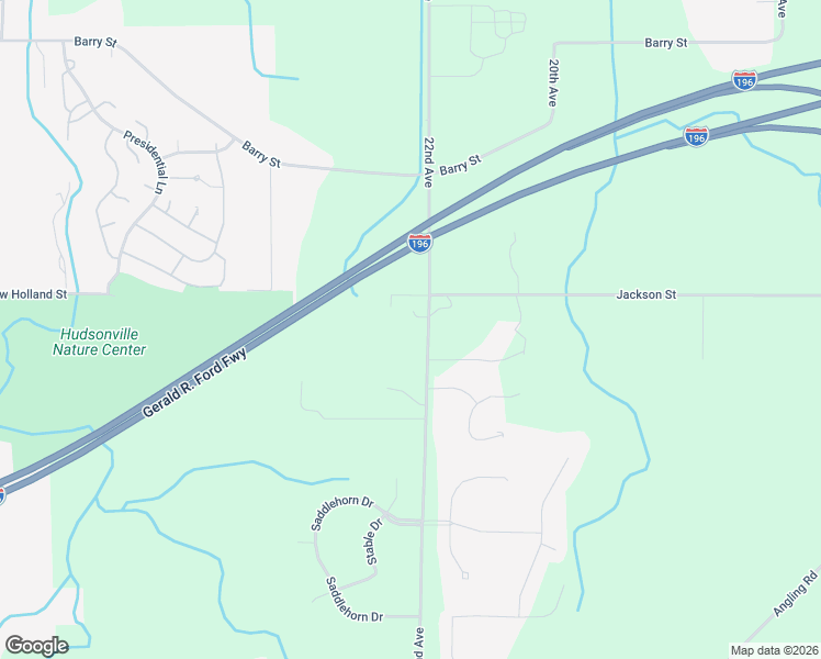 map of restaurants, bars, coffee shops, grocery stores, and more near 4745 22nd Avenue in Hudsonville