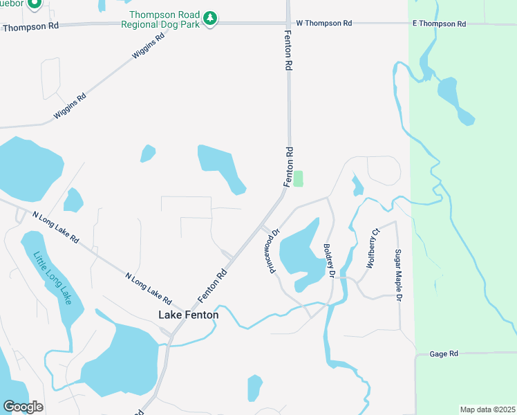 map of restaurants, bars, coffee shops, grocery stores, and more near 12048 Fenton Road in Fenton