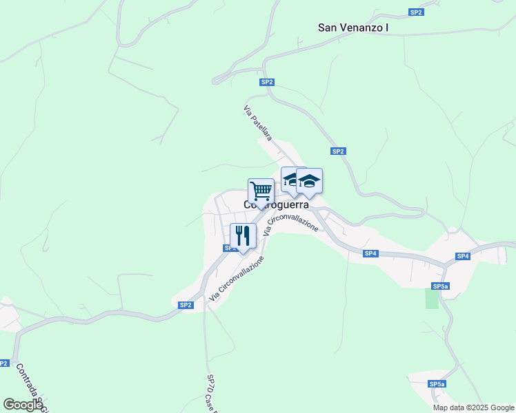 map of restaurants, bars, coffee shops, grocery stores, and more near 19 Via G.D' Annunzio in Controguerra