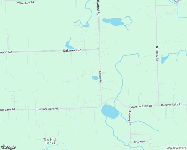 map of restaurants, bars, coffee shops, grocery stores, and more near 245 Leece Road in Brandon Township