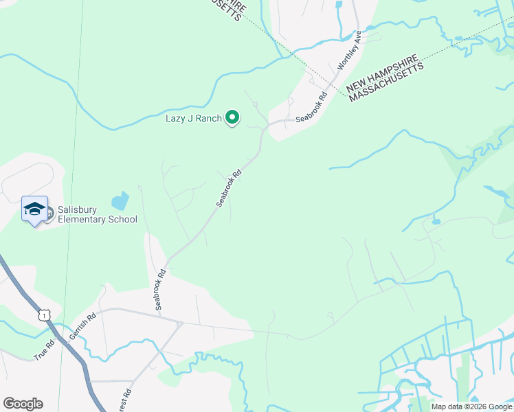 map of restaurants, bars, coffee shops, grocery stores, and more near 46 Seabrook Road in Salisbury