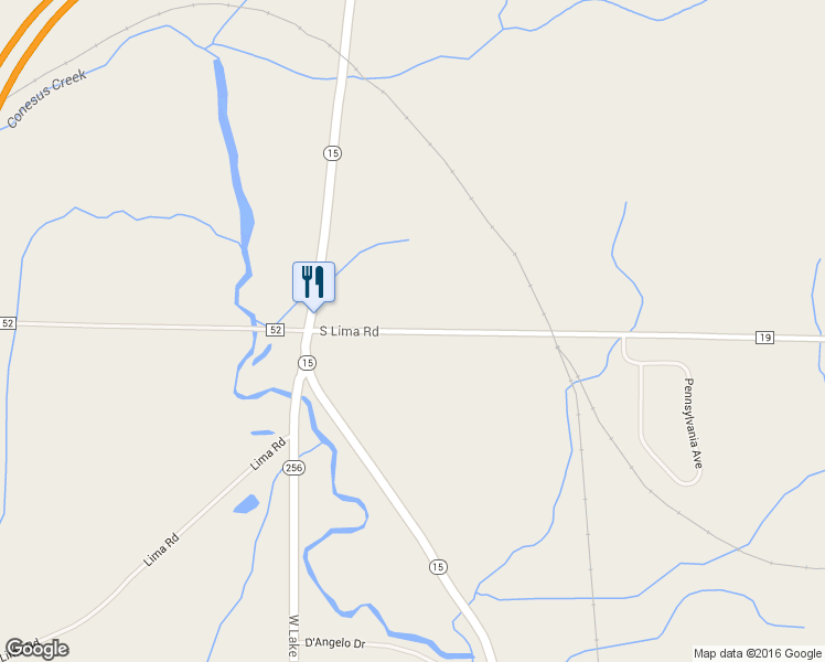 map of restaurants, bars, coffee shops, grocery stores, and more near 5677 South Lima Road in Avon