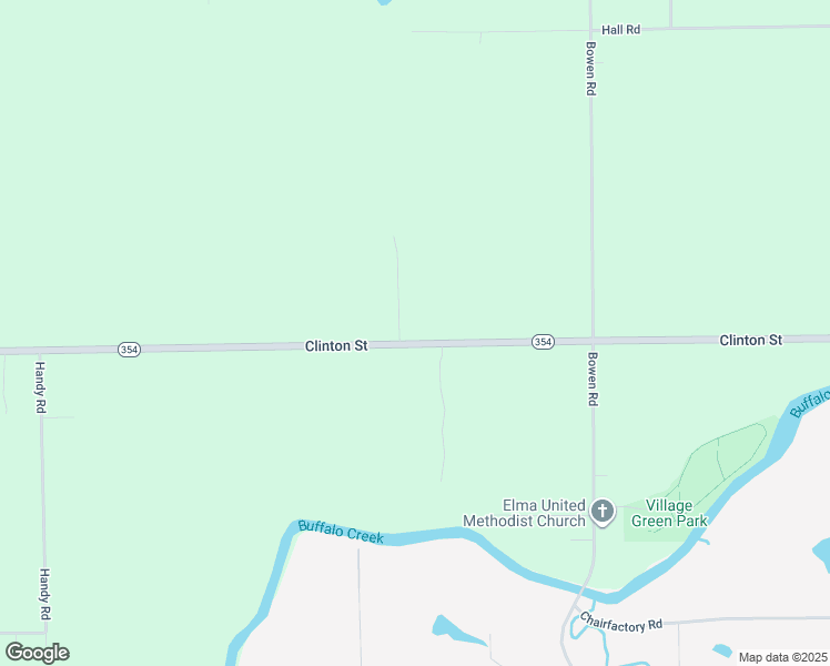 map of restaurants, bars, coffee shops, grocery stores, and more near 6441 Clinton Street in Elma