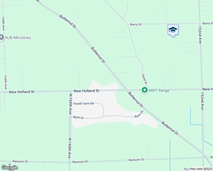 map of restaurants, bars, coffee shops, grocery stores, and more near 15787 New Holland Street in Holland