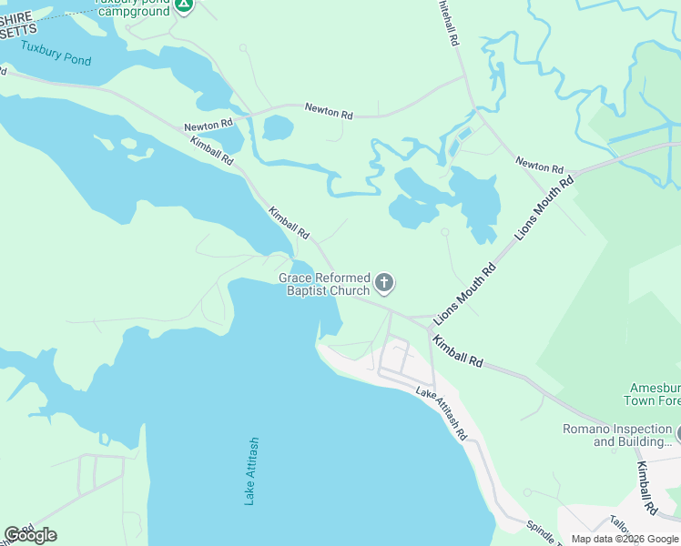 map of restaurants, bars, coffee shops, grocery stores, and more near 110 Kimball Road in Amesbury
