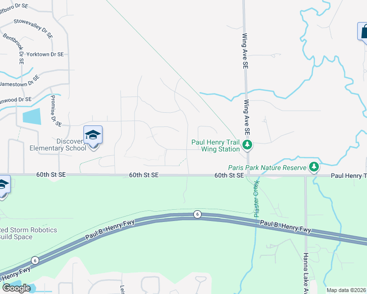 map of restaurants, bars, coffee shops, grocery stores, and more near 2769 Plover Drive Southeast in Kentwood
