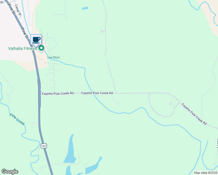 map of restaurants, bars, coffee shops, grocery stores, and more near 7 Bakes Lane in Pinedale