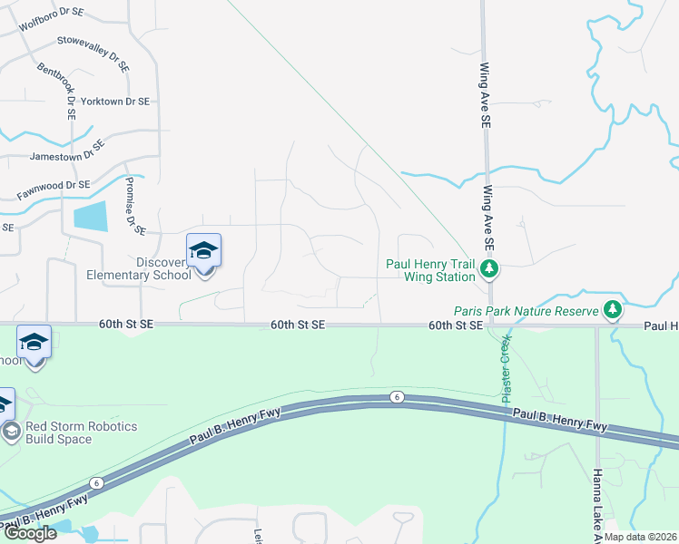 map of restaurants, bars, coffee shops, grocery stores, and more near 2709 Plover Drive Southeast in Kentwood
