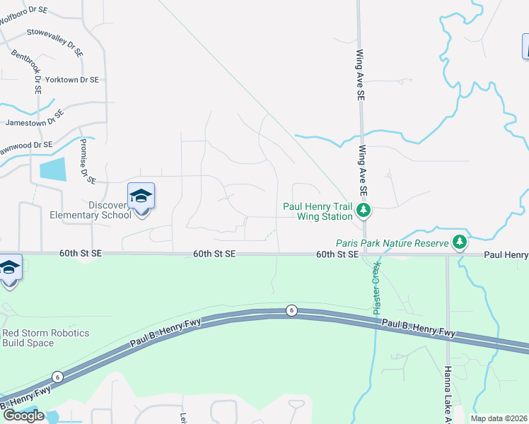 map of restaurants, bars, coffee shops, grocery stores, and more near 2769 Plover Drive Southeast in Kentwood