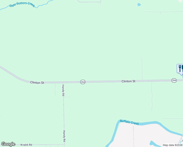 map of restaurants, bars, coffee shops, grocery stores, and more near 6201 Clinton Street in Elma