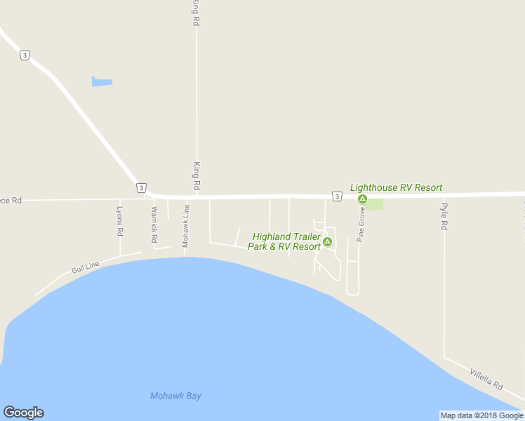 map of restaurants, bars, coffee shops, grocery stores, and more near 28 Lakeridge Boulevard in Lowbanks