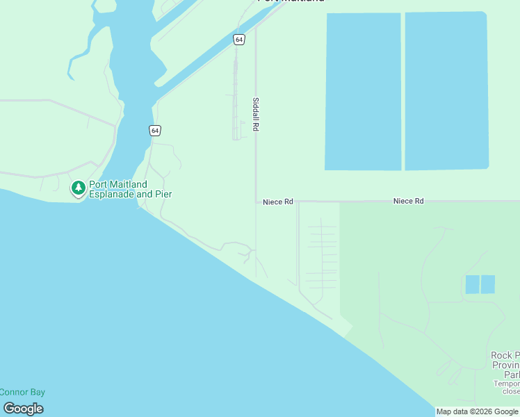 map of restaurants, bars, coffee shops, grocery stores, and more near 38 Siddall Road in Lowbanks