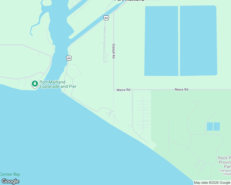 map of restaurants, bars, coffee shops, grocery stores, and more near 38 Siddall Road in Lowbanks