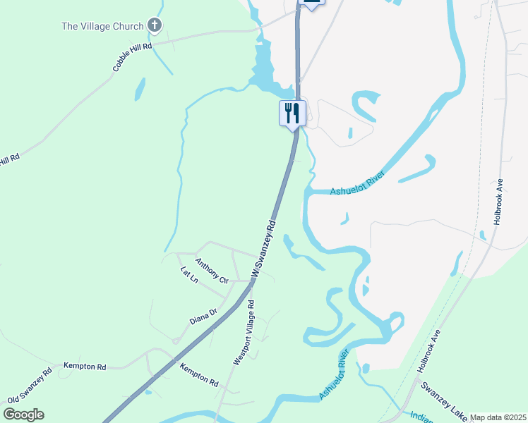 map of restaurants, bars, coffee shops, grocery stores, and more near 907 West Swanzey Road in Swanzey