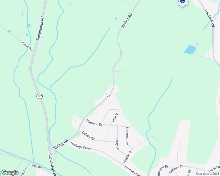map of restaurants, bars, coffee shops, grocery stores, and more near 56 Spring Road in Schenectady