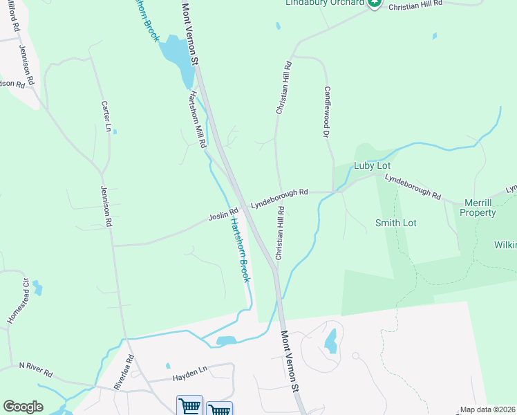 map of restaurants, bars, coffee shops, grocery stores, and more near 74 Lyndeborough Road in Amherst