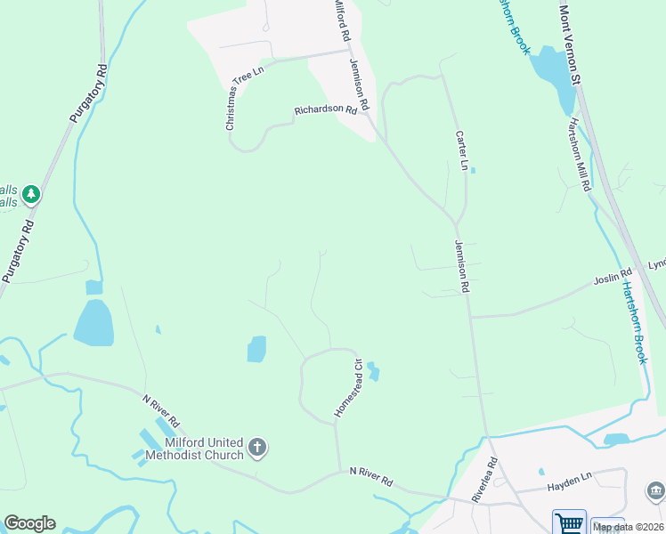 map of restaurants, bars, coffee shops, grocery stores, and more near 43 Singer Brook Road in Milford